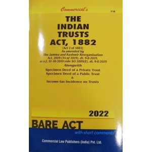 Commercial Law Publisher's The Indian Trusts Act, 1882 Bare Act 2024